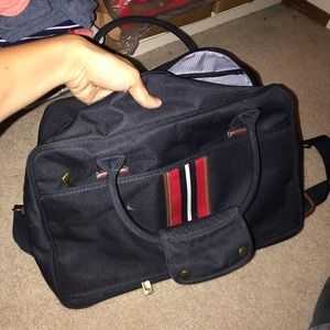 BUNDLE Vintage Tommy Hilfiger Duffel Bag Zip Up + Orange Shorts